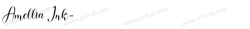Amellia Ink字体转换